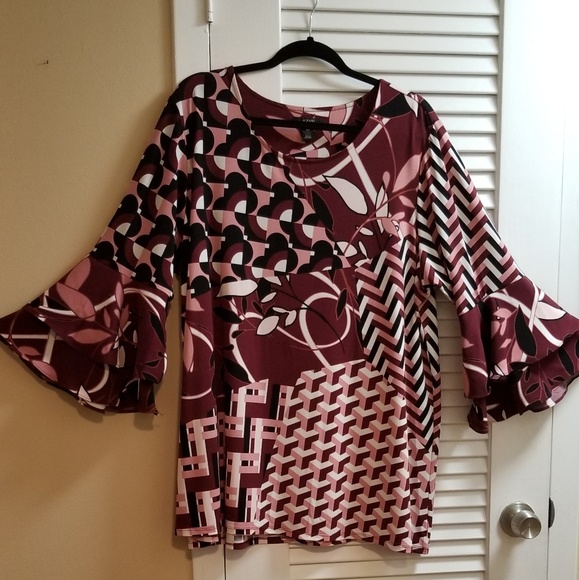 Alfani Tops - Alfani High - Low Printed Tunic Alfani Tops - Alfani High - Low Printed Tunic